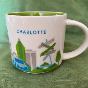 Collectible STARBUCKS "You Are Here" Charlotte NC 2012 Mug